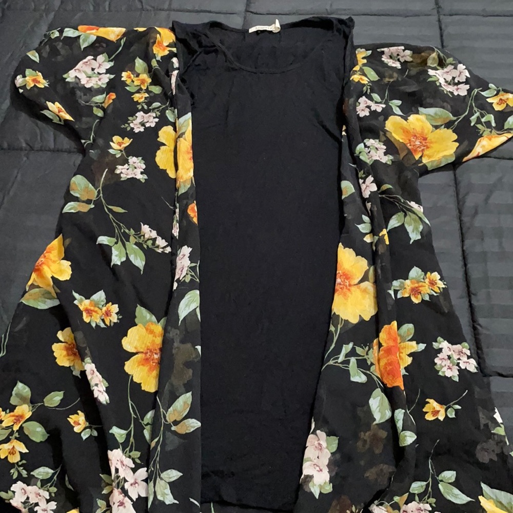 Flower Kimono and Dress Bundle